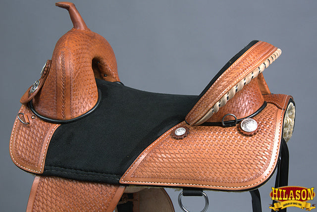 Hilason Western Horse Treeless Trail Barrel Saddle American Leather