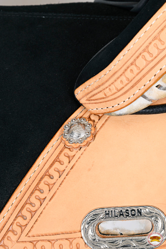 HILASON Western Horse Treeless Trail Saddle Genuine American Leather | for Horses