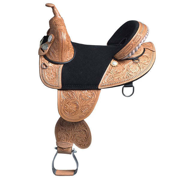 Hilason Western Horse Treeless Trail Barrel Saddle American Leather - Uhorse