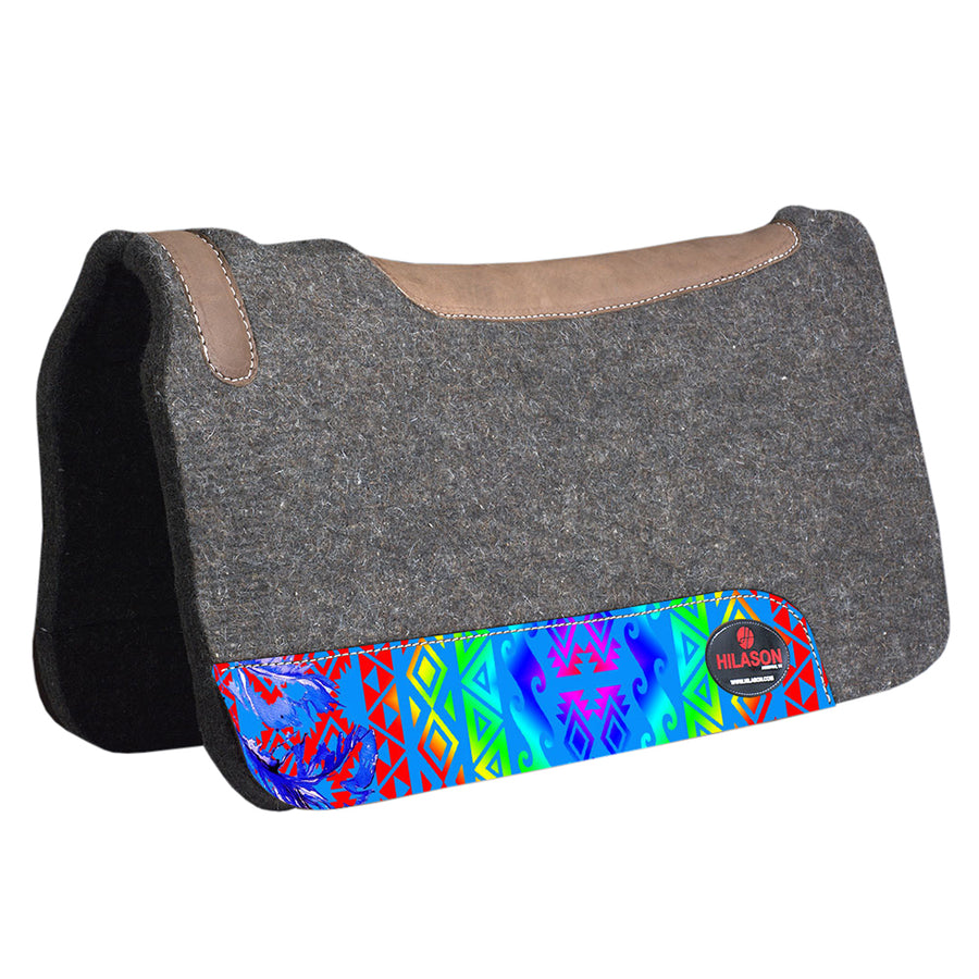 Made In Usa Hilason W. Painted Wool Felt H. Saddle Pad by Hilason – Cowboy and equestrian accessories