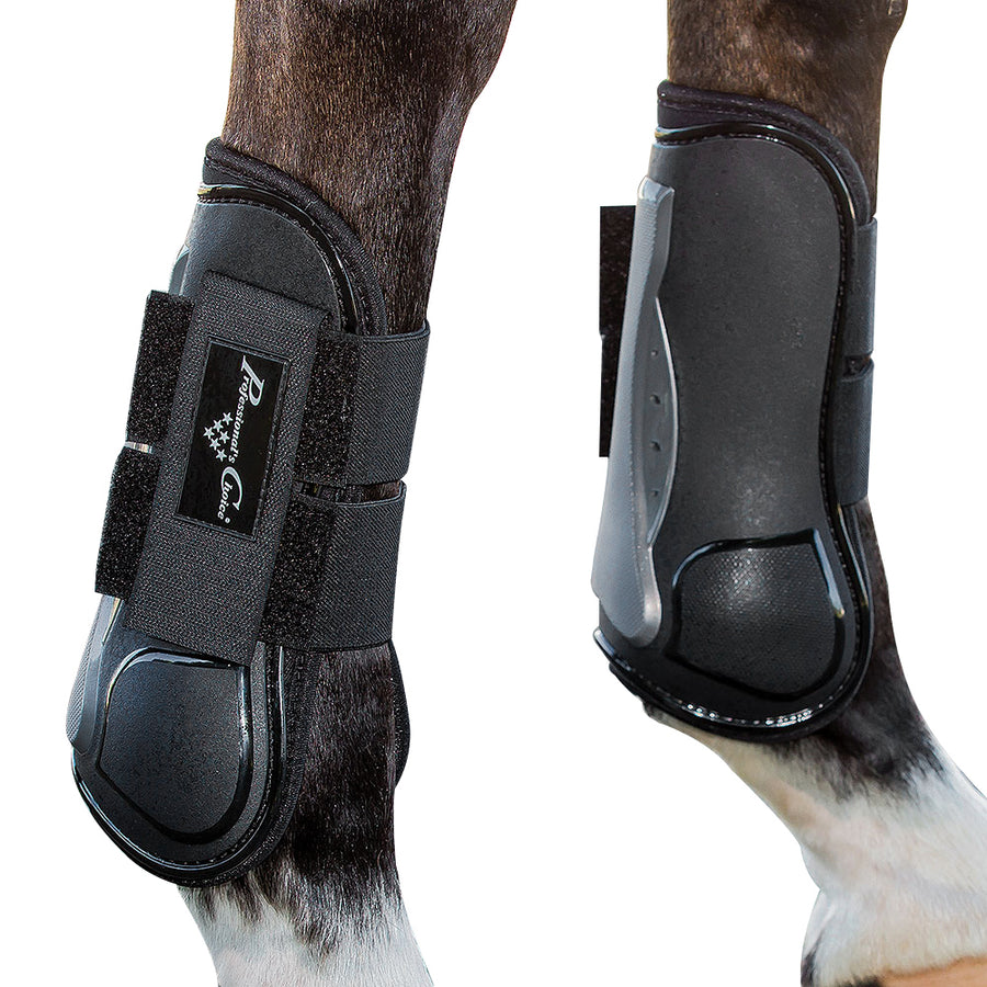 Pro Choice Boots Flexor Tendon Air Shock M Front Black by Hilason – Cowboy and equestrian accessories