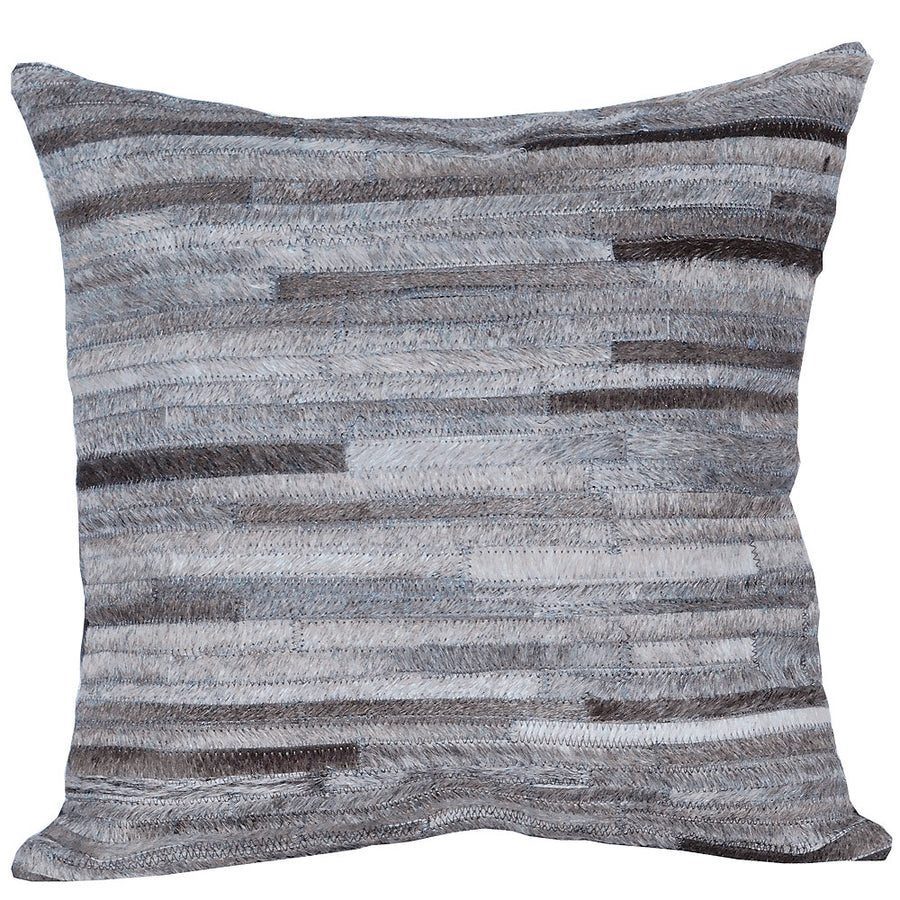 Pl510-F Cowhide Leather Hair-On Patchwork Cushion Pillow Cover