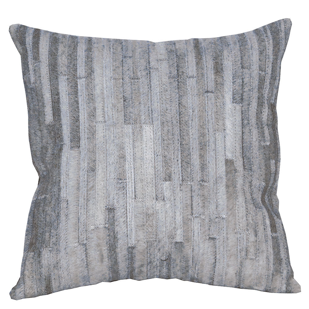 Pl512-F Cowhide Leather Hair-On Patchwork Cushion Pillow Cover