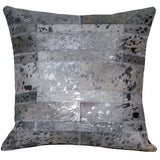 Hilason  Cowhide Leather Hair-On Patchwork Cushion Pillow Cover