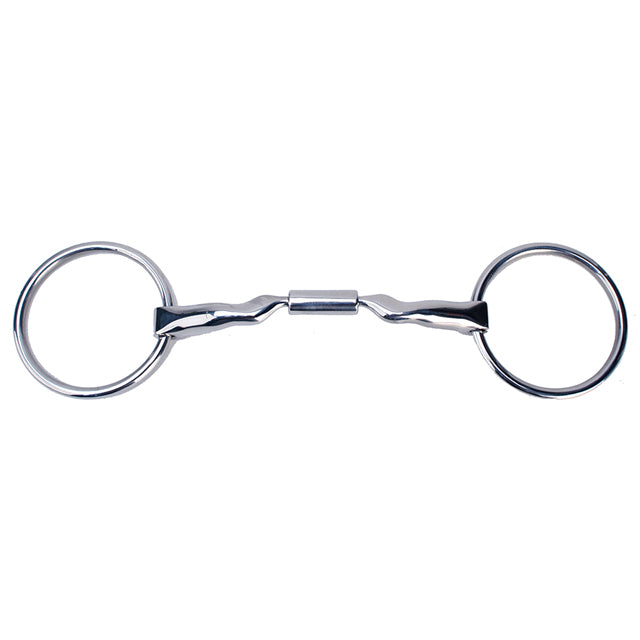 5" Toklat Myler Loose Ring Mb 04 14Mm Stainless Steel Low Port Snaffle by Hilason – Cowboy and equestrian accessories