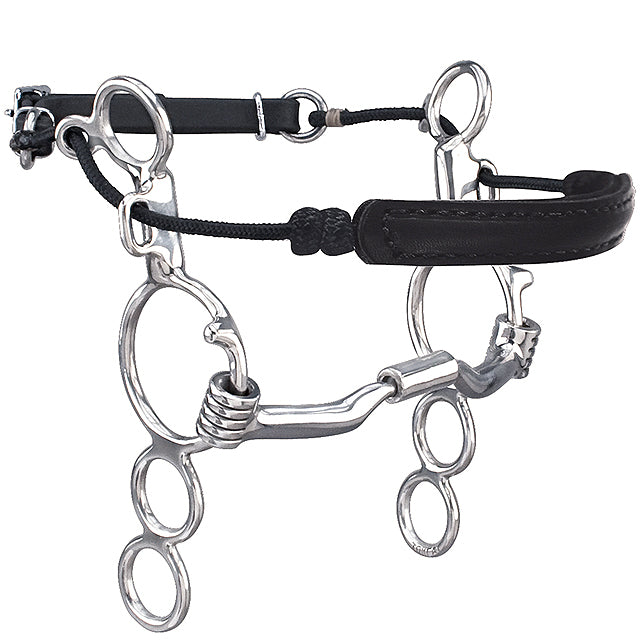 5 1/2 In Myler 3 Ring Combination H. Bit Low Port Mb 04 Stainless by Hilason – Cowboy and equestrian accessories