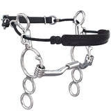 5 1/2 In Myler 3 Ring Combination Horse Bit Low Port Mb 04 Stainless Steel
