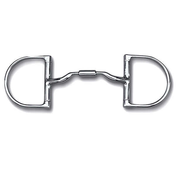 Toklat Myler 3 3/8" Medium Dee W/O Hooks W/ Low Port Comfort Snaffle by Hilason – Cowboy and equestrian accessories