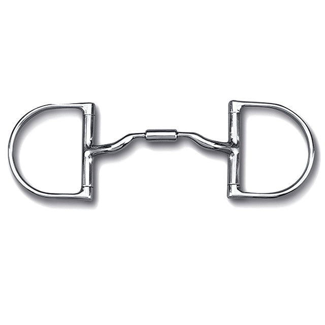 Toklat Myler 3 3/8" Medium Dee W/O Hooks W/ Low Port Comfort Snaffle by Hilason – Cowboy and equestrian accessories