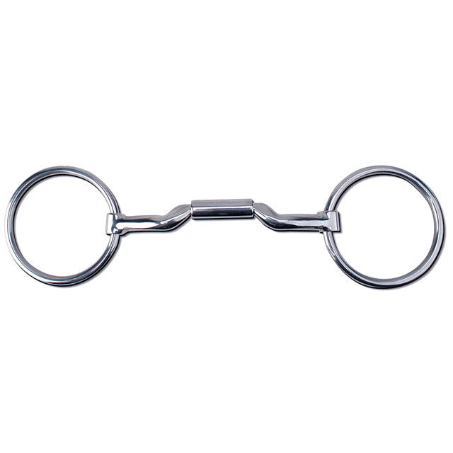 5" Toklat Myler Loose Mb 06 Stainless Steel Low Port Mullen Barrel by Hilason – Cowboy and equestrian accessories