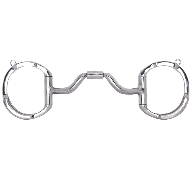 5" Toklat Myler Eggbutt With Stainless Steel Ported Barrel Mb 33 Mouth by Hilason – Cowboy and equestrian accessories