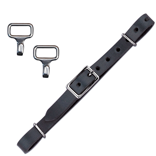 Toklat Myler Beta Curb Strap Kit W/ Loops Pair For Cheekpiece – by Hilason – Cowboy and equestrian accessories