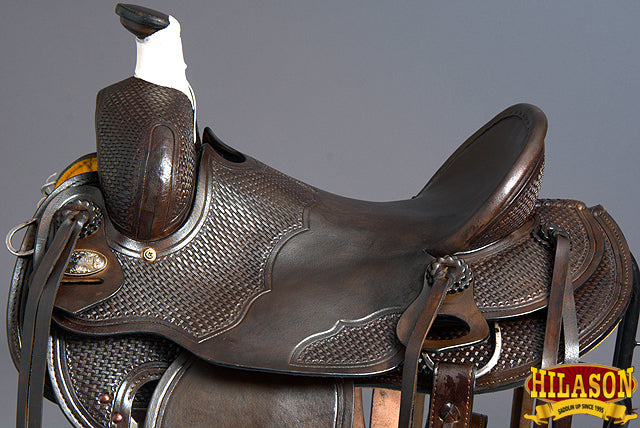 HILASON Western Horse Saddle American Leather Ranch Roping Cowboy | Hand Tooled Wade & For Horses