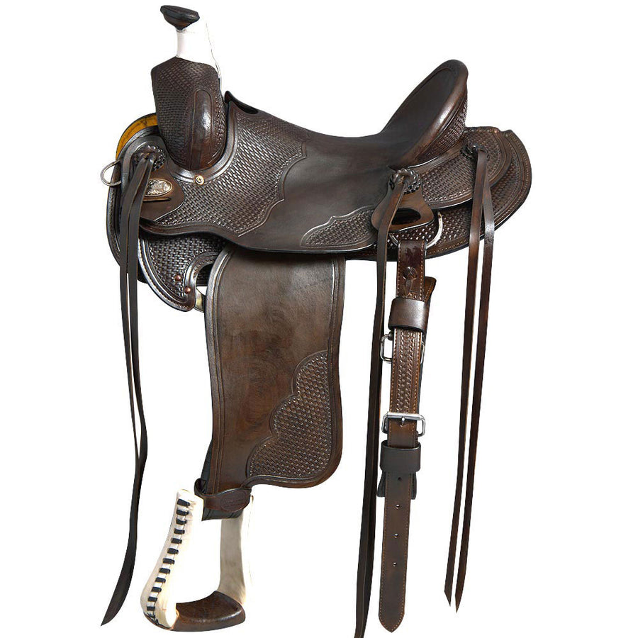 W. H. Saddle American Leather Ranch Roping Cowboy Hilason by Hilason – Cowboy and equestrian accessories
