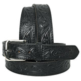 HILASON Western Genuine Leather Belt for Men Women Cowboy Cowgirl Handmade Unisex Full Grain Heavy Duty Floral - Hilason