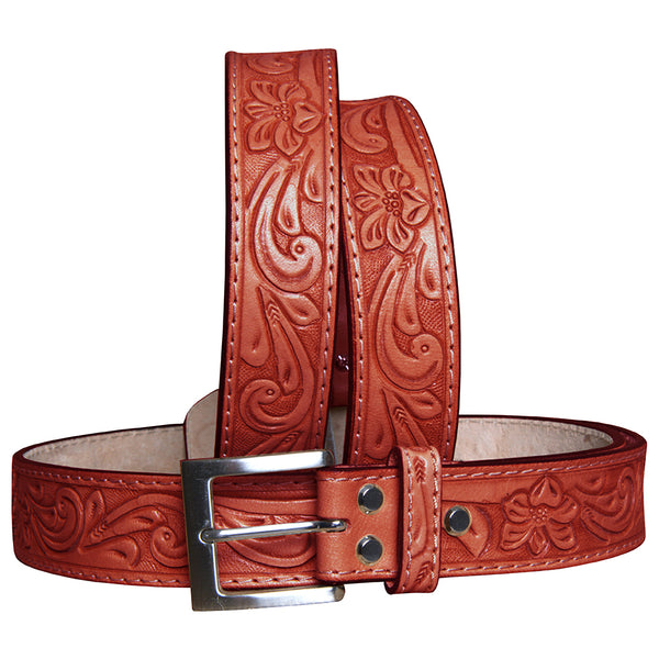 HILASON W. Genuine Leather Belt for Men Women Cowboy Cowgirl Handmade by Hilason – Cowboy and equestrian accessories