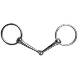 6" Hilason Western Stainless Steel Horse Mouth Snaffle Bit 3" Ring