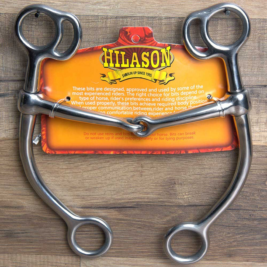 5.5 Inch Hilason W. Stainless Steel Tom Thumb H. Mouth Bit by Hilason – Cowboy and equestrian accessories