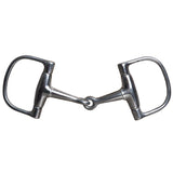 5-1/4" Hilason SS Eggbut Snaffle Mouth Horse Bit 2 3/4 Flat Dee Ring