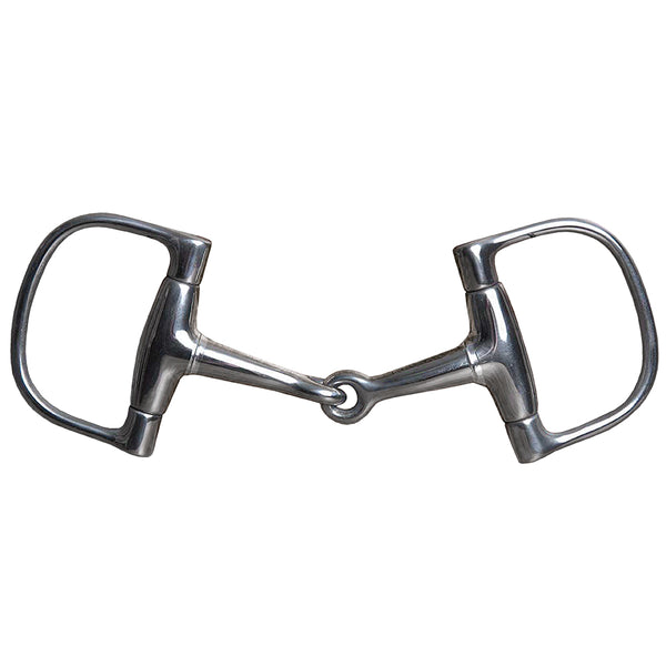4" Hilason Western Mini Dee Copper Horse Mouth Snaffle Bit 3" Ring - Uhorse