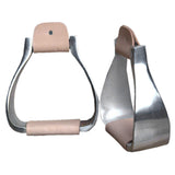 Hilason Western Aluminium Roper Horse Saddle Stirrups Pair W/ 5" Width