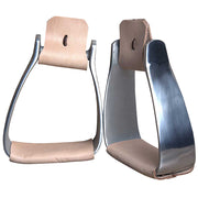 Hilason Western Aluminium Slanted Horse Saddle Stirrups Pair W/ 5 1/2