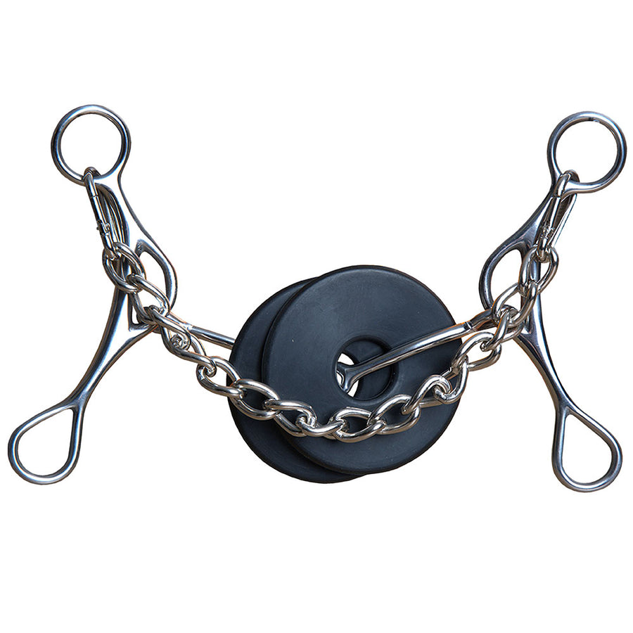 6" Hilason W. Snaffle Gag Shank H. Mouth Bit by Hilason – Cowboy and equestrian accessories