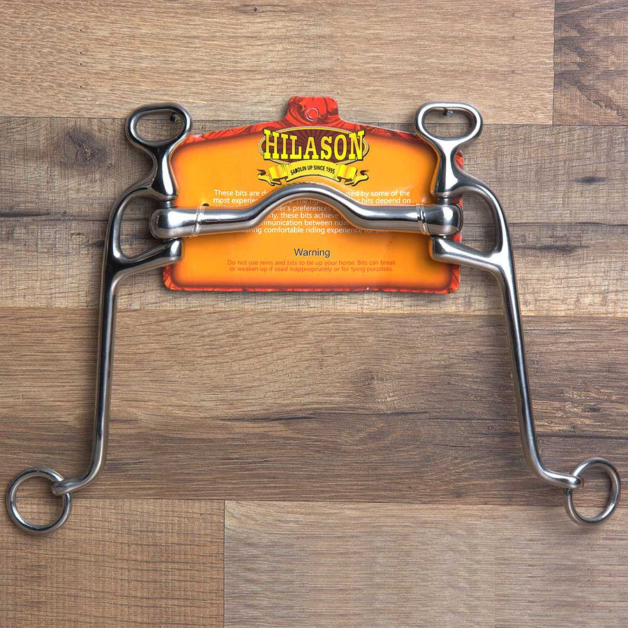 5" Hilason W. Walking H.s Ported H. Mouth Curb Bit by Hilason – Cowboy and equestrian accessories