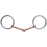 5" Hilason Western Stainless Steel Horse Copper Mouth Ring Snaffle Bit