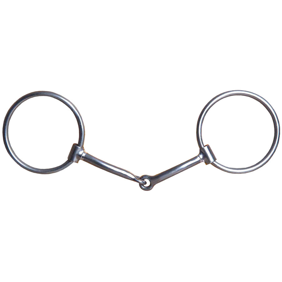 5" Hilason W. O Ring H. Mouth Snaffle Bit W/ 3" by Hilason – Cowboy and equestrian accessories