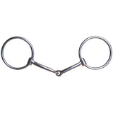 5" Hilason Western O Ring Horse Mouth Ring Snaffle Bit W/ 3" Ring