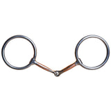 5" Hilason Western Stainless Steel Ring Horse Copper Mouth Snaffle Bit