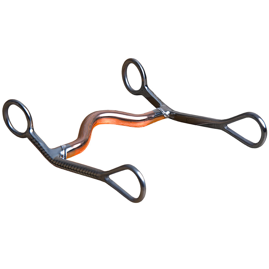 5" Hilason W. Stainless Steel H. Copper Mouth Curb Bit by Hilason – Cowboy and equestrian accessories