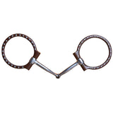 5" Hilason Western Antique Offset Dee Ring Horse Mouth Bit 3"