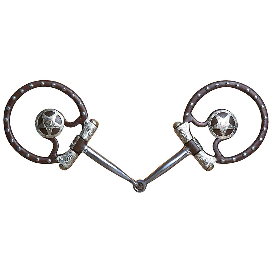 5" Hilason W. Antique Offset Dee Ring H. Mouth Show Bit 3" by Hilason – Cowboy and equestrian accessories