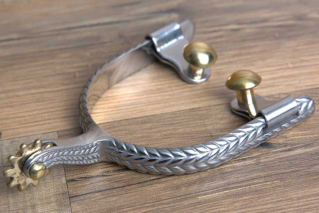 Hilason Western Ladies Stainless Steel Rope Design Horse Riding Spurs
