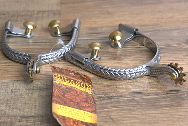 Hilason Western Ladies Stainless Steel Rope Design Horse Riding Spurs