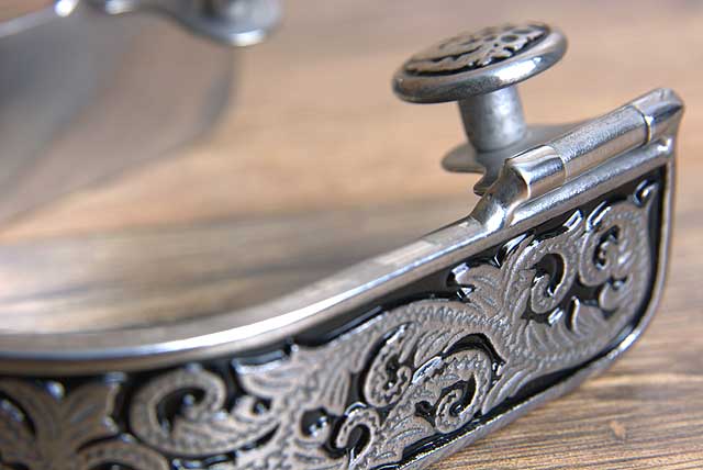 Hilason Western Stainless Steel Mens Horse Riding Show Spurs Pair