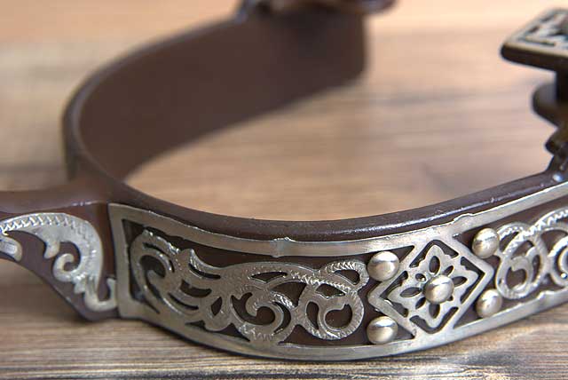 Hilason Western Ladies Stainless Steel Brown Horse Riding Spurs Pair