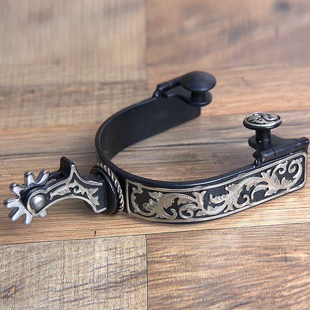 Hilason W. Black Steel Ladies H. Riding Show Spurs Pair by Hilason – Cowboy and equestrian accessories