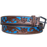HILASON Hand Tooled Genuine Heavy-duty Leather Hand Crafted Unisex Western CCW Holster Belt Carving Women Men Gun Full Grain
