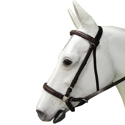 Bitfree Leather English Bitless Bridle Horse Reins Brown Hilason