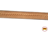 Hilason W. H. Breast Collar American Leather Tan Sunset Hand Tool –