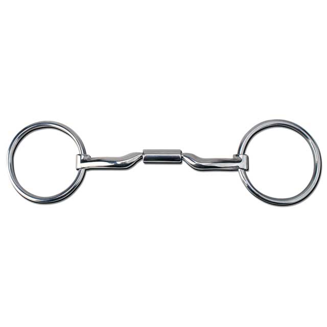 5 1/4" Toklat Myler Loose Ring Stainless Steel Low Port Mb 04 H. Mouth by Hilason – Cowboy and equestrian accessories