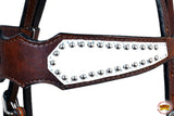 Hilason Western Horse Headstall American Leather Brown