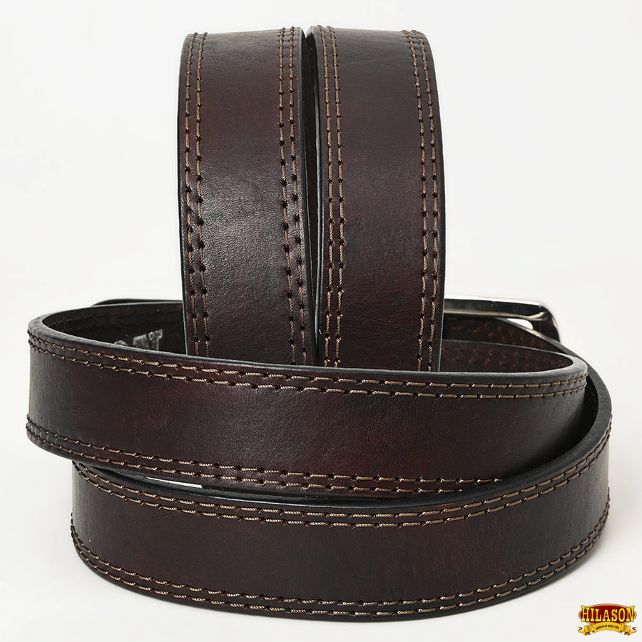 HILASON Western Genuine Leather Belt for Men Women Cowboy Cowgirl Handmade Unisex Full Grain Heavy Duty Jeans
