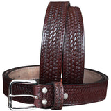 HILASON Western Genuine Leather Belt for Men Women Cowboy Cowgirl Handmade Basketweave Unisex Heavy Duty - 32 In