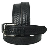 HILASON Western Genuine Leather Belt for Men Women Cowboy Cowgirl Handmade Basketweave Unisex Heavy Duty - 60 In