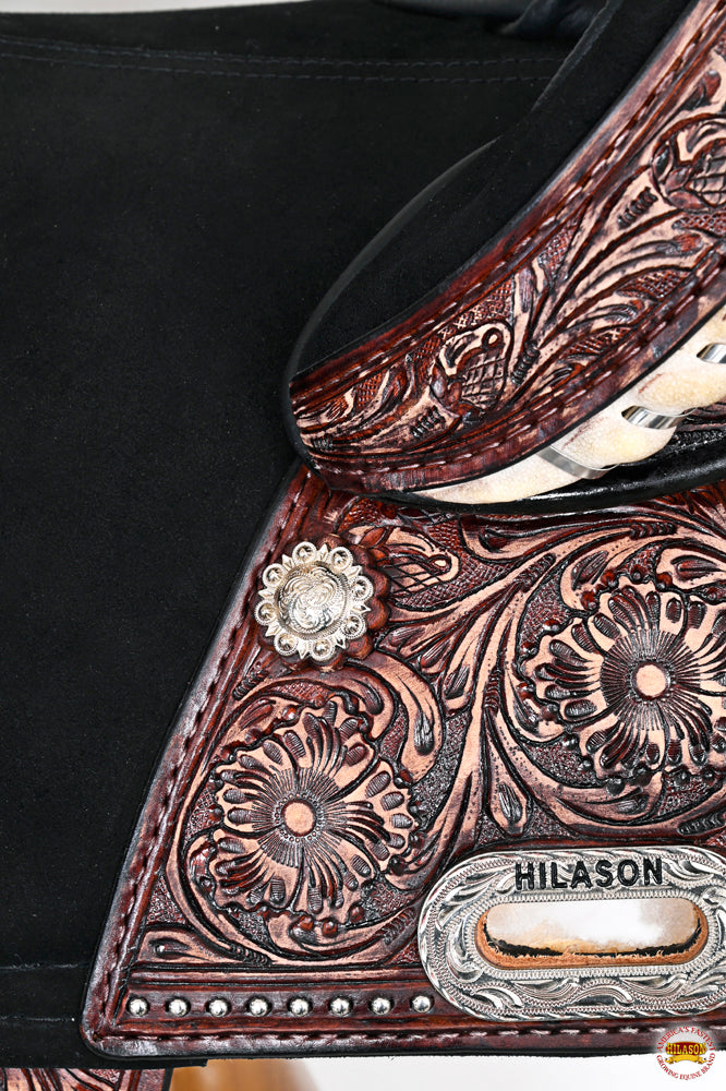 HILASON Child Treeless Horse Saddle Western American Leather Barrel | for Horses