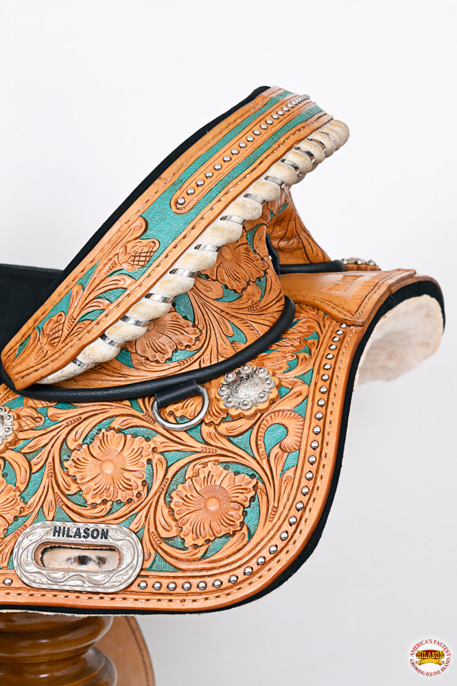 HILASON Child Treeless Horse Saddle Western American Leather Barrel | for Horses
